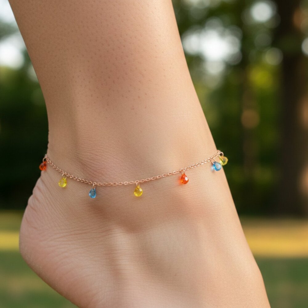 "Elegant Handmade Anklet – Delicate Jewelry for Women, MAR092126